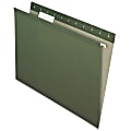 Pendaflex Recycled Hanging File folders with Infopocket - 8 1/2" x 11" - Kraft - Green - 100% Recycled - 25 / Box