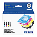 Epson® T0441 DuraBrite® Black, Cyan, Magenta, Yellow Ink Cartridges, Pack Of 4, T044120-BCS