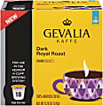 Gevalia Dark Royal Roast Coffee Single Serve Cups, 6.2 Oz., Box Of 18 1 thumbnail image