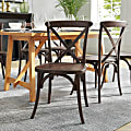 Flash Furniture HERCULES Series Stackable Cross-Back Accent Chair, Mahogany 1 thumbnail image