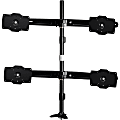 Amer Mounts Grommet Based Quad Monitor Mount for four 24"-32" LCD/LED Flat Panel Screens - AMR4P32 1 thumbnail image