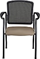 WorkPro® Spectrum Series Mesh/Vinyl Stacking Guest Chair With Antimicrobial Protection, With Arms, Beige, Set Of 2 Chairs, BIFMA Compliant 1 thumbnail image