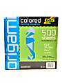 Global Art Folia Origami Folding Squares, 8" x 8", Assorted Colors, 500 Sheets 1 thumbnail image