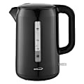 Brentwood® KT-1622BK 1,100-Watt 2.2 L Cordless Electric Kettle with Concealed Stainless Steel Heating Element, Black 1 thumbnail image
