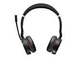 Jabra Evolve 75 UC Stereo - Headset - on-ear - Bluetooth - wireless - active noise canceling - USB