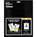 Avery Name Badge, 80 Packaged Quantity, Vertical, Portrait, 2.1"W x 3.4"H, Rectangular Shape, Double Sided 1 thumbnail image