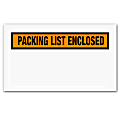 Tape Logic® "Packing List Enclosed" Envelopes, Panel Face, 5 1/2" x 10", Orange, Pack Of 1,000