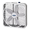 Lasko® Weather-Shield® 20" 3-Speed Box Fan, 22.5"H x 4.75"W x 21.25"D, White