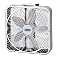 Lasko® Weather-Shield® 20" 3-Speed Box Fan, 22.5"H x 4.75"W x 21.25"D, White 1 thumbnail image