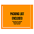 Tape Logic® "Packing List Enclosed" Envelopes, Full Face, 4 1/2" x 6", Fluorescent Orange, Pack Of 1,000