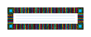 Barker Creek Single-Sided Desk Tags/Bulletin Board Signs, 12" x 3 1/2", Neon Stripes, Pre-K To Grade 6, Pack Of 36