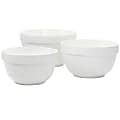 Martha Stewart Everyday 3-Piece Mixing Bowl Set, White 1 thumbnail image
