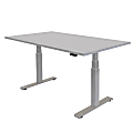 Fellowes® Cambio Height-Adjustable Desk, 72"W x 30" W, Gray