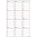 2024 Office Depot® Brand Yearly/Monthly Wall Calendar, 24" x 36", White, January to December 2024 , OD301428 1 thumbnail image