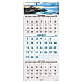 AT-A-GLANCE Scenic 2023 RY Three Month Wall Calendar, Large, 12" x 27"