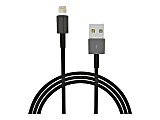 4XEM - Lightning cable - USB male to Lightning male - 15 ft - black