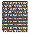 Office Depot® Brand Fashion 2-Pocket Poly Folder, 8-1/2" x 11", Hearts & Rainbows 1 thumbnail image