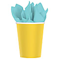 Amscan 68015 Solid Paper Cups, 9 Oz, Yellow Sunshine, 20 Cups Per Pack, Case Of 6 Packs 1 thumbnail image