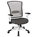 Office Star™ Space Seating Mesh Mid-Back Chair, Charcoal/White