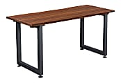 Vari Table 60"W Computer Desk, Darkwood