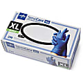 Medline SensiCare Ice Blue Nitrile Exam Gloves - 9.50" Glove - X-Large Size - Blue - Comfortable, Durable, Late - 0 1 thumbnail image
