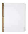 Office Depot® Brand Erasable Big Tab Dividers, 5-Tab, White, Pack Of 2 Sets 1 thumbnail image