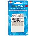 Avery® Luxe Collection™ Ultra Tabs®, 2" x 1-1/2", Silver Holographic Designs, Pack Of 18 Tabs