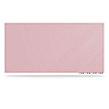 Ghent Aria Low Profile Glassboard, Magnetic, 36"H x 72"W, Peach