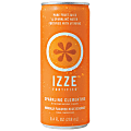 Izze Sparkling Juice, Clementine, 8.4 Oz, Case Of 24