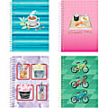 Roaring Spring Lifenotes Memo Spiral Notebook, 7" x 5", 80 Sheets, Assorted Colors, Pack Of 4