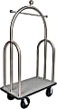 CSL Trident Luggage Cart, 77"H x 44"W x 24"D, Silver/Gray