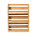 Lipper Bamboo 3-Tier Spice Rack, 16”H x 12-3/16”W x 2-3/4”D, Natural 1 thumbnail image