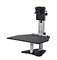 Ergo Desktop Kangaroo Pro Height-Adjustable Single-Monitor Desk, Black 1 thumbnail image