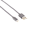 Ativa® Braided Lightning Cable, 6', Gray, 38605 1 thumbnail image