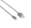 Ativa® Braided Lightning Cable, 6', Gray, 38605