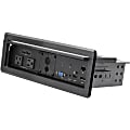 StarTech.com Conference Table Box for AV Connectivity & Charging, 4K HDMI/DP or VGA, GbE, Audio, Power Center w/ 2x USB & 2x UL AC Outlets 1 thumbnail image