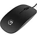 Manhattan USB Optical Mouse, Black 1 thumbnail image