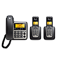 Motorola® M803C 3 Handsets DECT 6.0 Corded/Cordless Phone With Digital Answering System