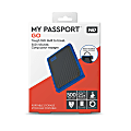 WD My Passport Go Portable SSD, 500GB, Black/Blue