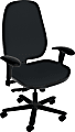 Sitmatic Beta Standard-Scale Ergonomic Fabric High-Back Chair, 43"H, Black 1 thumbnail image