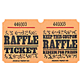 Amscan Raffle Ticket Roll, Orange, Roll Of 1,000 Tickets 1 thumbnail image