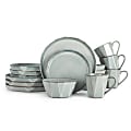 Table 12 16-Piece Stonewashed Dinnerware Set, Gray 1 thumbnail image