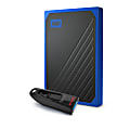 Western Digital My Passport™ Go External SSD, 1TB, With SanDisk® USB Flash Drive, 64GB