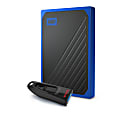 Western Digital My Passport™ Go External SSD, 1TB, With SanDisk® USB Flash Drive, 64GB 1 thumbnail image