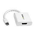 StarTech.com Mini DisplayPort To HDMI Video Adapter Converter, White