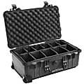 Pelican 1510 Carry On Case - Internal Dimensions: 19.75" Length x 11" Width x 7.60" Height - External Dimensions: 22" Length x 13.8" Width x 9" Depth - 7.18 gal - Double Throw Latch, Hinged Closure - Copolymer Polypropylene - Black - For Military 1 thumbnail image