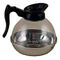 Winco 64-Oz Plastic Coffee Decanter, Clear/Black 1 thumbnail image