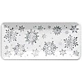 Amscan 431231 Christmas Snowy Long Melamine Platters, Silver, Pack Of 2 Platters 1 thumbnail image