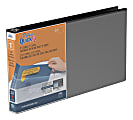 QuickFit® Heavy Duty View 3-Ring Binder, Spreadsheet, 1" Round Rings, White 1 thumbnail image