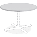 Lorell® Hospitality Round Table Top, 36"W, Light Gray